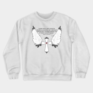 Stoic quote from Marcus Aurelius Crewneck Sweatshirt